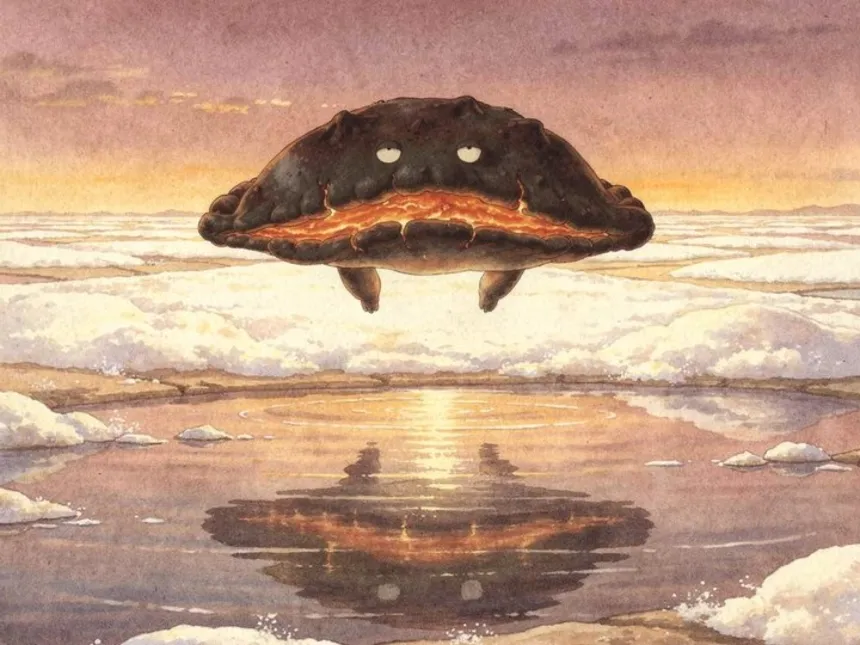 The Black Calzone, on arrival